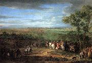 Adam Frans van der Meulen Louis XIV Arriving in the Camp in front of Maastricht Spain oil painting artist